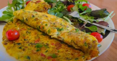 recette omelette aux légumes cétogène